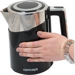 Concept RK3171, rýchlovarná kanvica s termoreguláciou, 1,7 l, čierna
