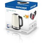 Concept RK3242, rýchlovarná kanvica nerezová, 1,7 l, krémová