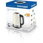 Concept RK3242, rýchlovarná kanvica nerezová, 1,7 l, krémová