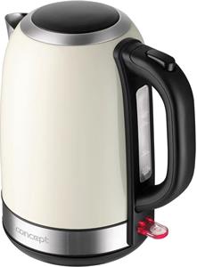 Concept RK3242, rýchlovarná kanvica nerezová, 1,7 l, krémová
