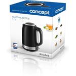 Concept RK3245, rýchlovarná kanvica nerezová, 1,7 l, čierna