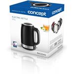 Concept RK3245, rýchlovarná kanvica nerezová, 1,7 l, čierna