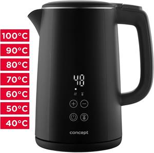 Concept RK3360, rýchlovarná kanvica s reguláciou teploty, 1,5 l