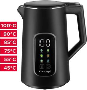 Concept RK3385, rýchlovarná kanvica s reguláciou teploty, 1,7 l