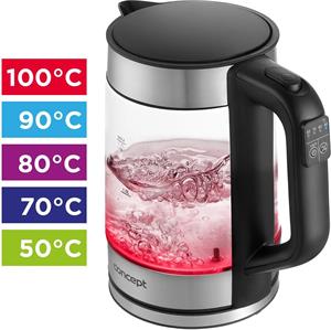 Concept RK4067, rýchlovarná kanvica s reguláciou teploty, 1,7 l