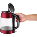 Concept RK4081, rýchlovarná kanvica sklenená 1,7 l, červená
