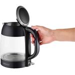 Concept RK4082, rýchlovarná kanvica sklenená, 1,7 l, tmavý nerez