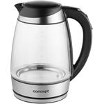 Concept RK4120, rýchlovarná kanvica sklenená s nastavením teplôt, 1,7 l