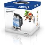 Concept RK4130, rýchlovarná kanvica sklenená s nastavením teplôt, 1,7 l