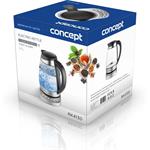 Concept RK4130, rýchlovarná kanvica sklenená s nastavením teplôt, 1,7 l
