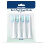 Concept ZK0001, Náhradné hlavice k zubným kefkám, Daily Clean, 4 ks
