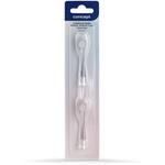 Concept ZK0031, náhradné hlavice k detským zubným kefkám ZK3010, ZK3020 small, 2 ks, priehľadné
