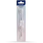Concept ZK0032, náhradné hlavice k detským zubným kefka, medium, 2 ks, priehľadné