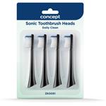 Concept ZK0051, náhradné hlavice k zubným kefkám PERFECT SMILE ZK500x, Daily Clean, 4 ks