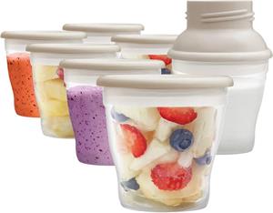 Concept ZM4000 KIDO, poháriky na uskladnenie materského mlieka s vekom, set 7 ks