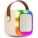 Connect IT 2Mic bezdrôtový mini party karaoke reproduktor + 2 x mikrofón, béžový