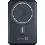 Connect IT bezdrôtová powerbanka USB-C/Lightning, 10000 mAh, sivá