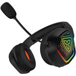 Connect IT Biohazard Blast, herné bezdrôtové slúchadlá s mikrofónom, čierne