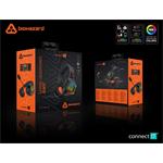 Connect IT Biohazard Blast, herné bezdrôtové slúchadlá s mikrofónom, čierne