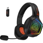 Connect IT Biohazard Blast, herné bezdrôtové slúchadlá s mikrofónom, čierne
