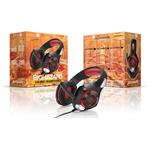 Connect IT Biohazard, herné slúchadlá s mikrofónom, červené