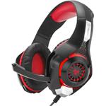Connect IT Biohazard, herné slúchadlá s mikrofónom, červené