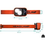 Connect IT Blink 200R LED, čelovka, oranžová