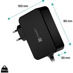 Connect IT C-Power, 140W univerzálny adaptér, USB-C, PD 140 W, čierny