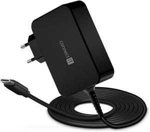 Connect IT C-Power, 140W univerzálny adaptér, USB-C, PD 140 W, čierny