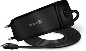 Connect IT C-Power, univerzálny adaptér, USB-C, PD 100 W, čierny