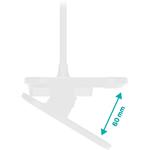 Connect IT Clip 2, stolná LED lampa s klipom, biela