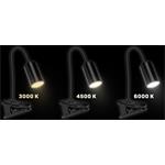 Connect IT Clip 2, stolná LED lampa s klipom, čierna