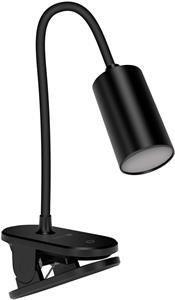 Connect IT Clip 2, stolná LED lampa s klipom, čierna