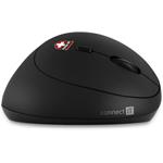 Connect IT CMO-2600-BK, ergonomická vertikálna myš, čierna