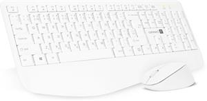 Connect IT Combo, bezdrôtová klávesnica + myš, CZ/SK, biela