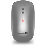 Connect IT Combo, bezdrôtová klávesnica + myš, CZ/SK, strieborná