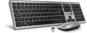 Connect IT Combo, bezdrôtová klávesnica + myš, CZ/SK, strieborná