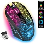 Connect It Doodle 2 Pro, bezdrôtová herná myš, čierna