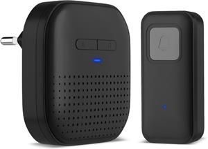 Connect IT Doorbell, bezdrôtový zvonček do zásuvky, čierny