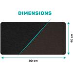 Connect IT DoubleColor podložka pod klávesnicu a myš, čierna/hnedá