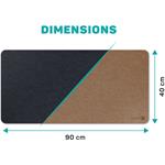 Connect IT DoubleColor podložka pod klávesnicu a myš, modrá/hnedá