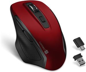 Connect IT Dual SmartSwitch, bezdrôtová myš, červená