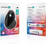 Connect IT ergonomická vertikálna myš, čierna