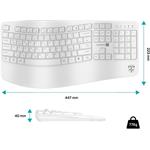 Connect IT For Health ergonomická klávesnica, CZ/SK, biela