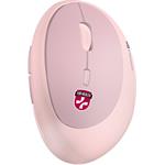Connect IT For Health Ladies, ergonomická bezdrôtová vertikálna myš, ružová