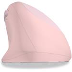 Connect IT For Health Ladies, ergonomická bezdrôtová vertikálna myš, ružová