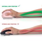 Connect IT For Health Ladies, ergonomická bezdrôtová vertikálna myš, ružová