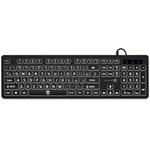 Connect IT For Health LargeFont, klávesnica s veľkým fontom, CZ/SK, čierna