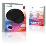 Connect IT For Health MousePad 2, podložka pod myš s gélovou opierkou zápästia, čierna