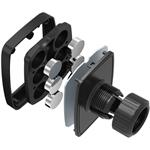 Connect IT InCarz 6Strong360 Pro, magnetický držiak do mriežky auta, čierny